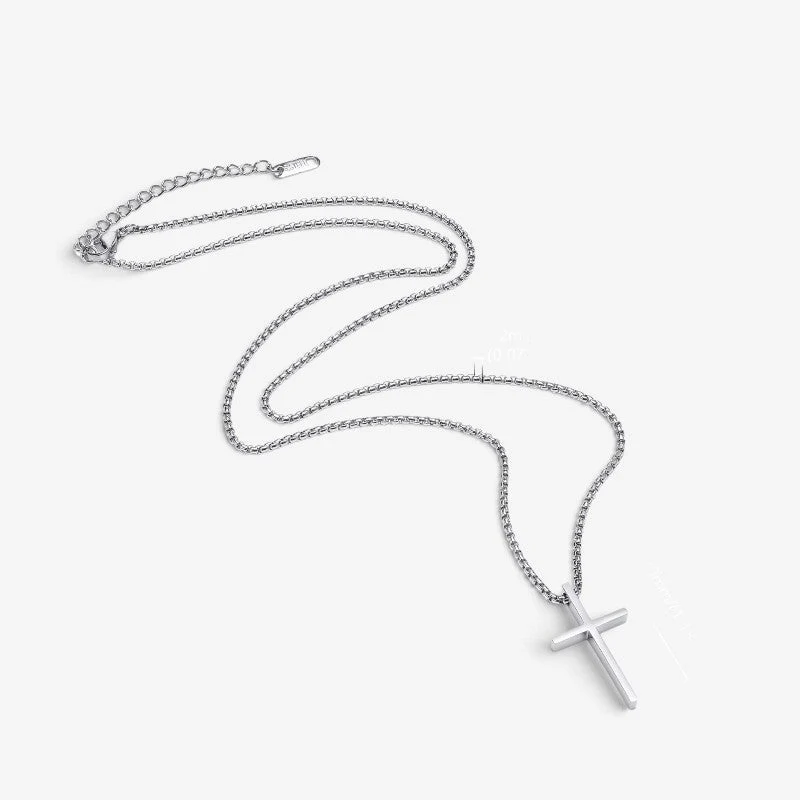 Collier homme avec pendentif croix