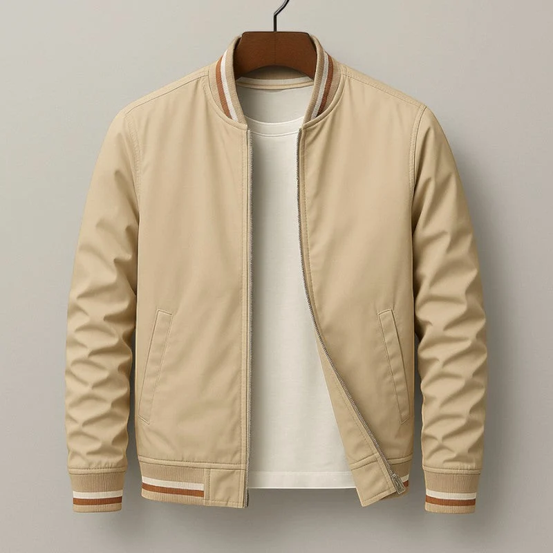 Veste bomber homme à fermeture zippée