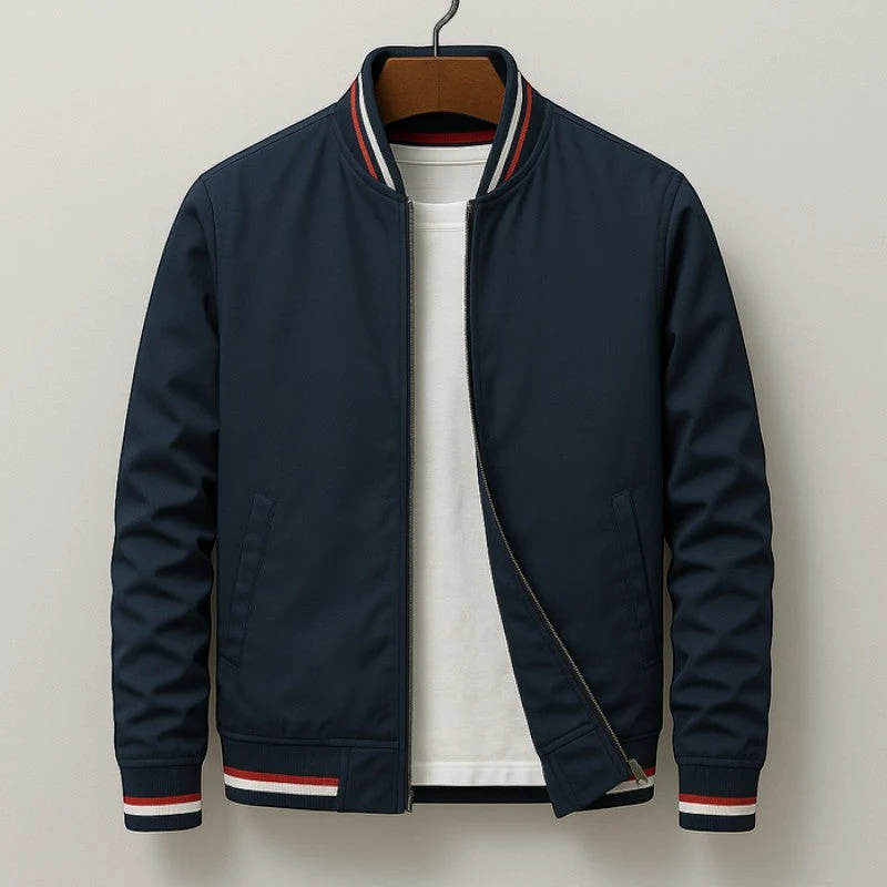 Veste bomber homme à fermeture zippée