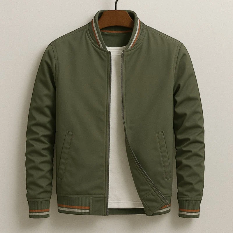 Veste bomber homme à fermeture zippée