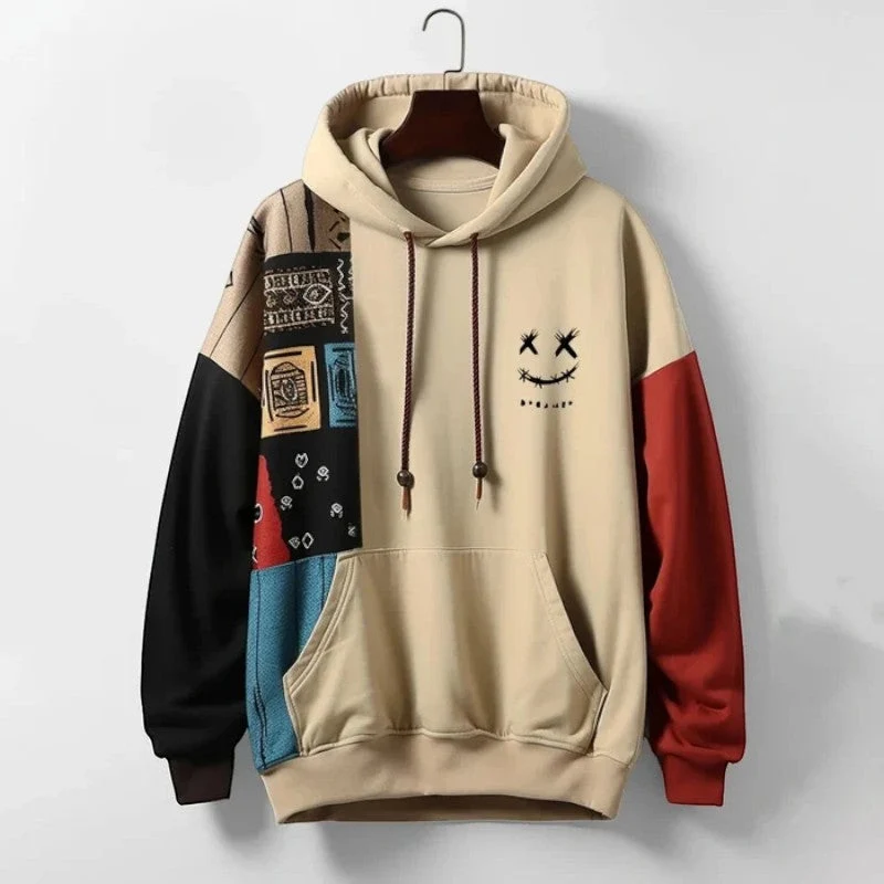 Sweat à capuche homme imprimé