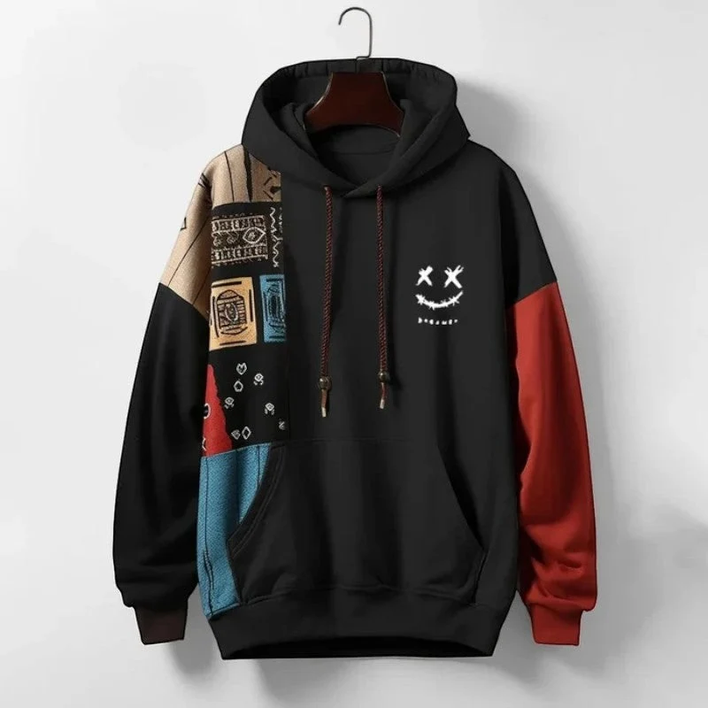 Sweat à capuche homme imprimé