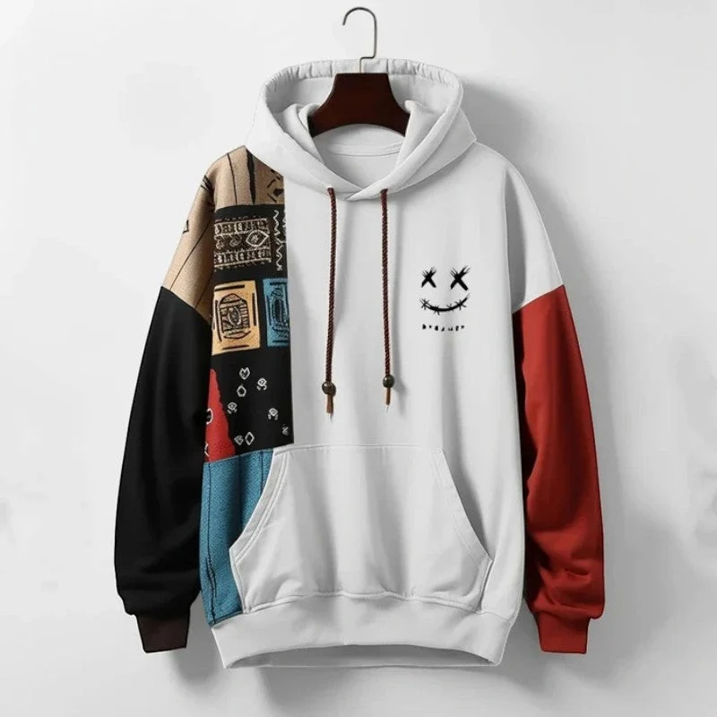 Sweat à capuche homme imprimé