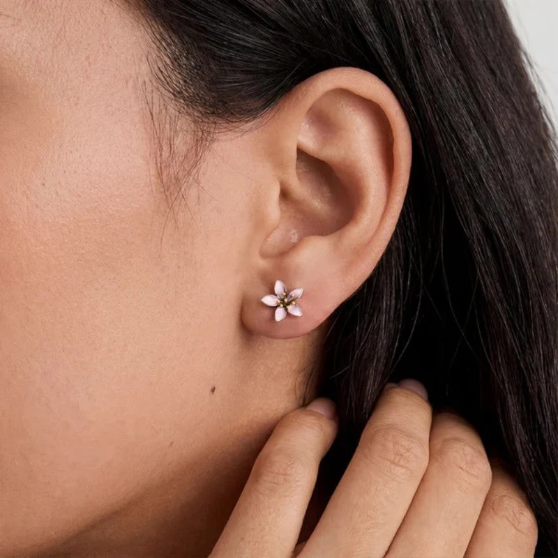 Boucles d’oreilles femme fleur de cerisier
