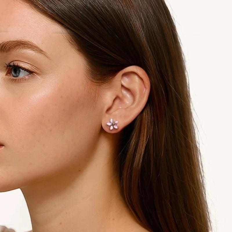 Boucles d’oreilles femme fleur de cerisier