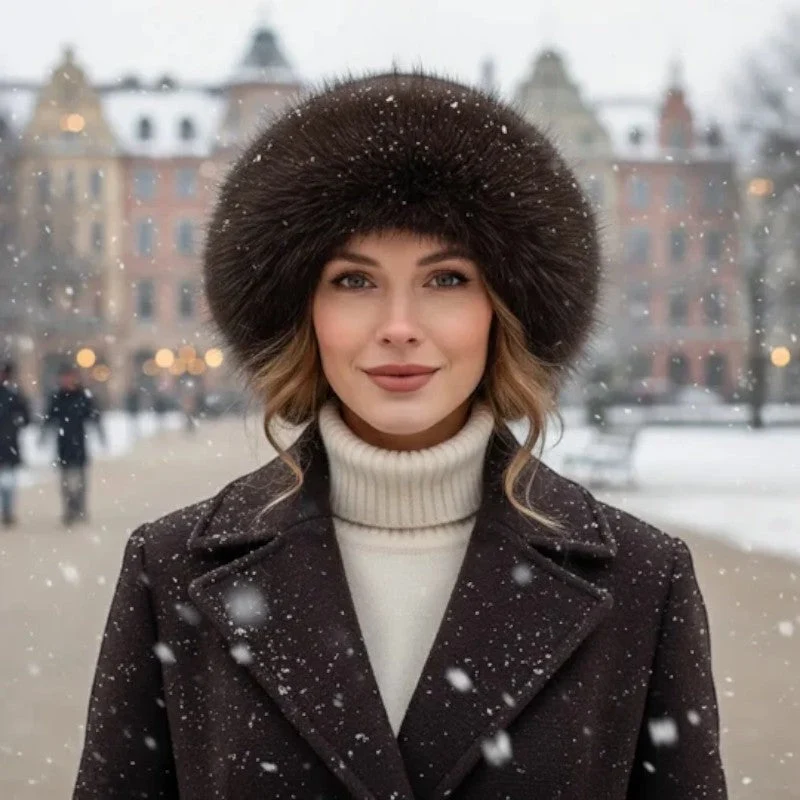 Bonnet femme à large couronne
