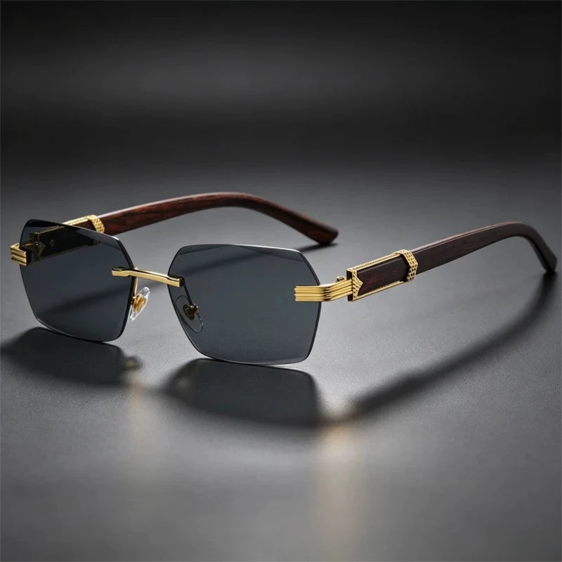 Lunettes de soleil rectangulaires