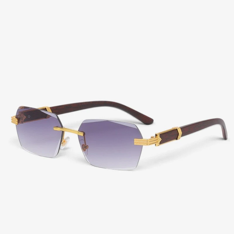 Lunettes de soleil rectangulaires