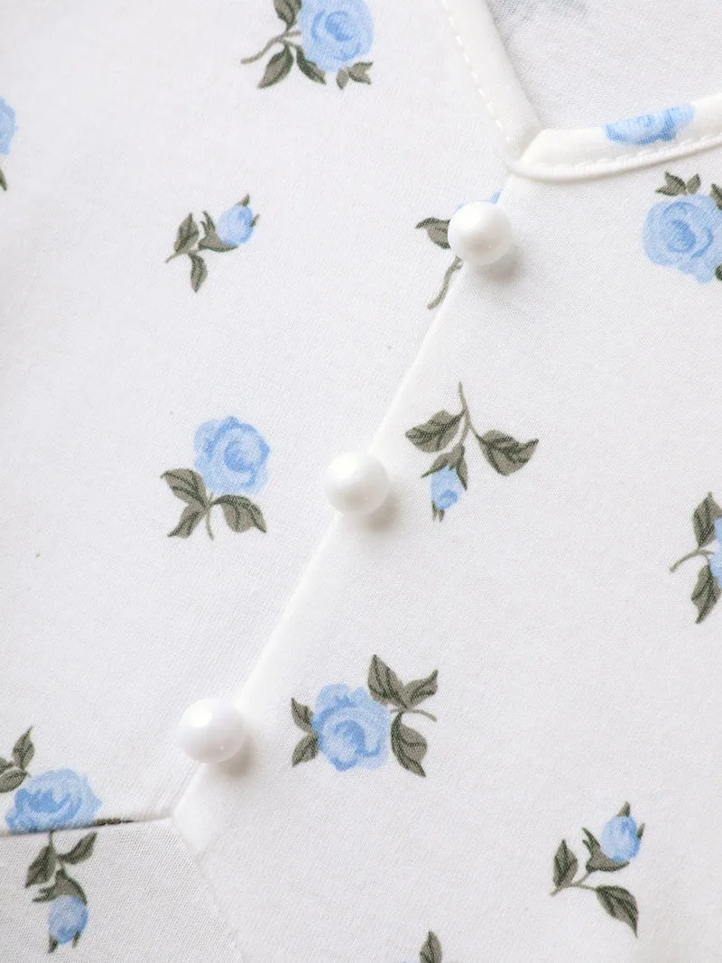 Stretchy Floral Print Waist-Tie Tank Top