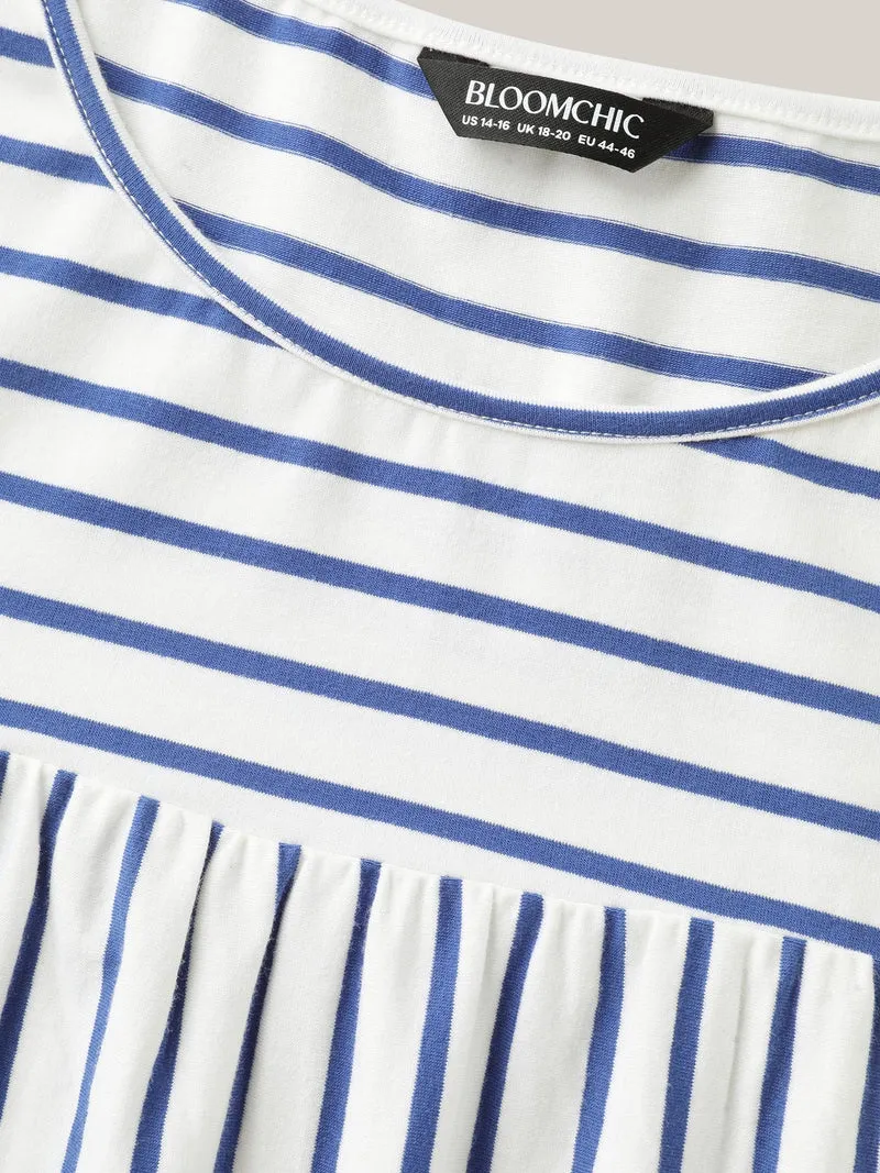 Stripes Everywhere Round Neck T-Shirt