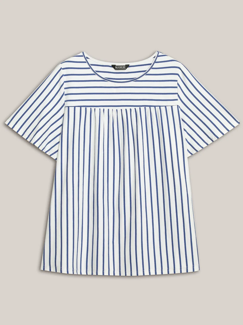 Stripes Everywhere Round Neck T-Shirt