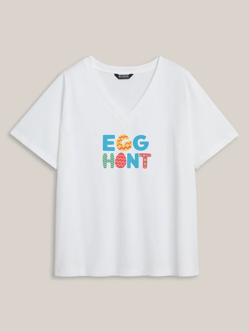 Egg Hunt Pattern Crewneck T-Shirt