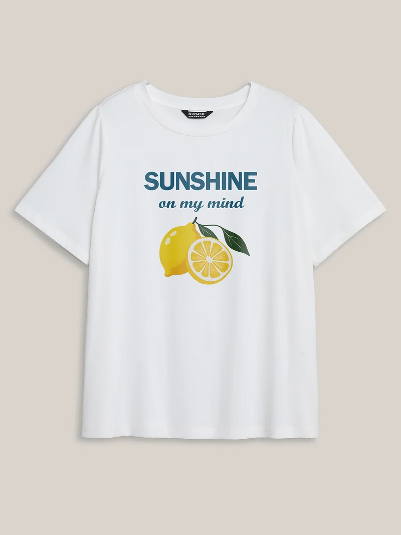 Sunshine On My Mind Pattern T-Shirt