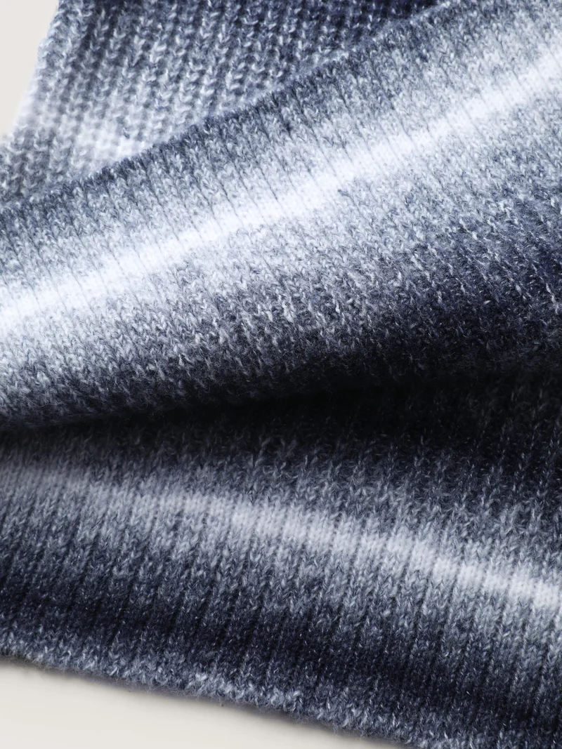 Color Gradient Textured Hooded Cardigan