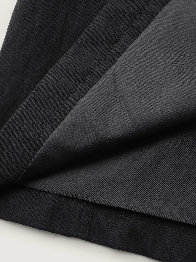 Contrast Pockets Button-Front Coat
