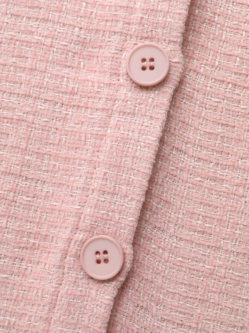 Chest Flaps Textured Button-Down Jacket