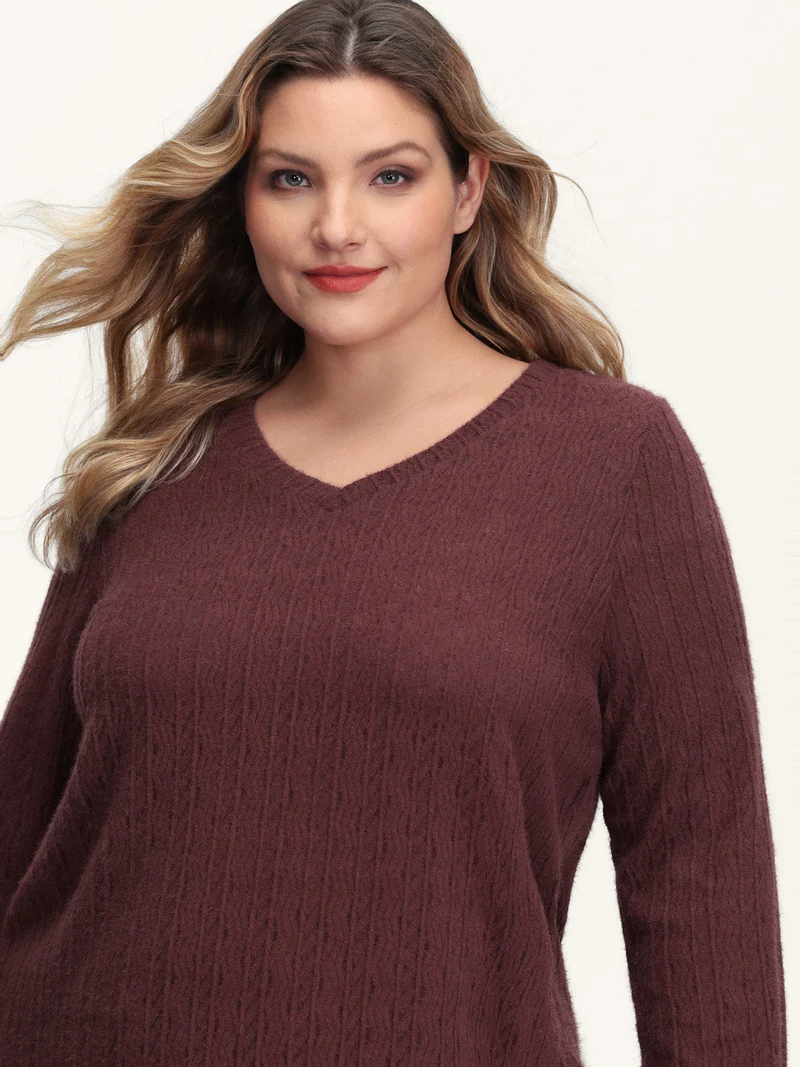 Textured Stretchy Furry Fabric T-Shirt