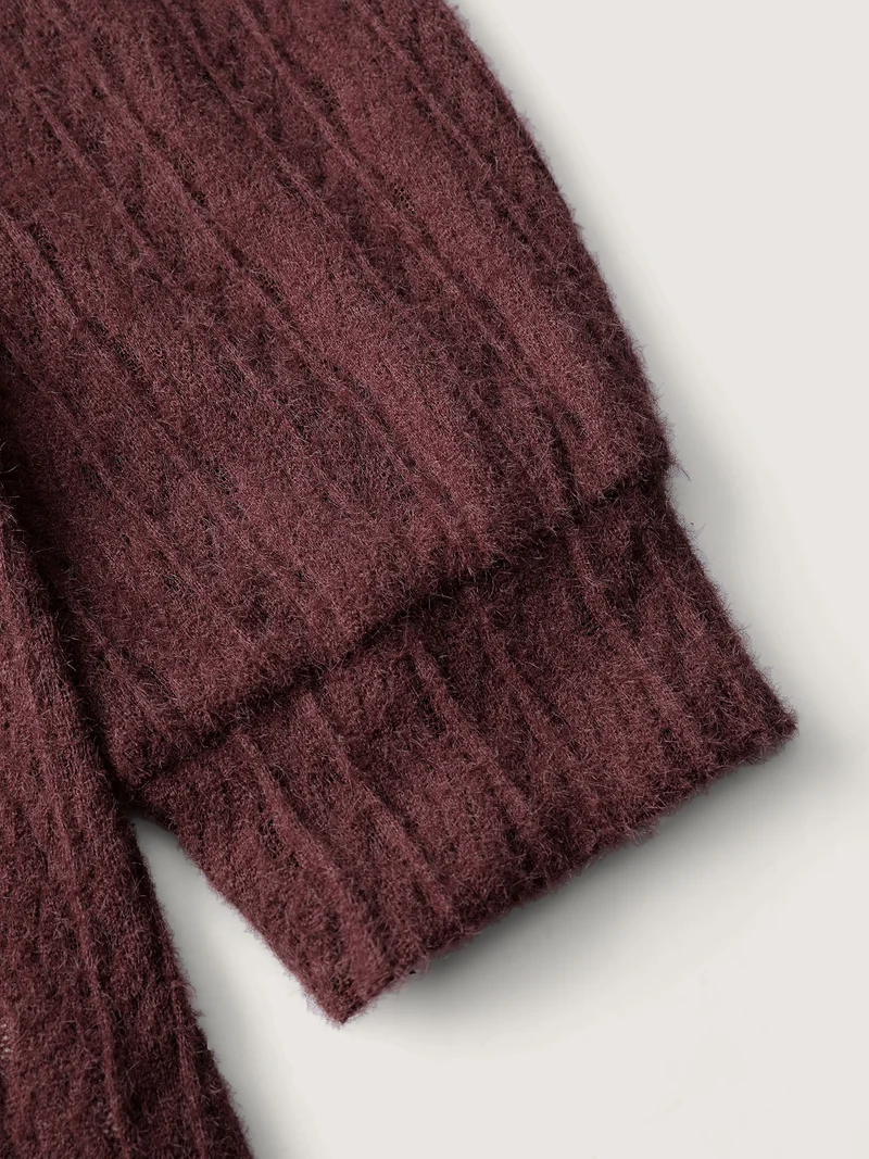 Textured Stretchy Furry Fabric T-Shirt
