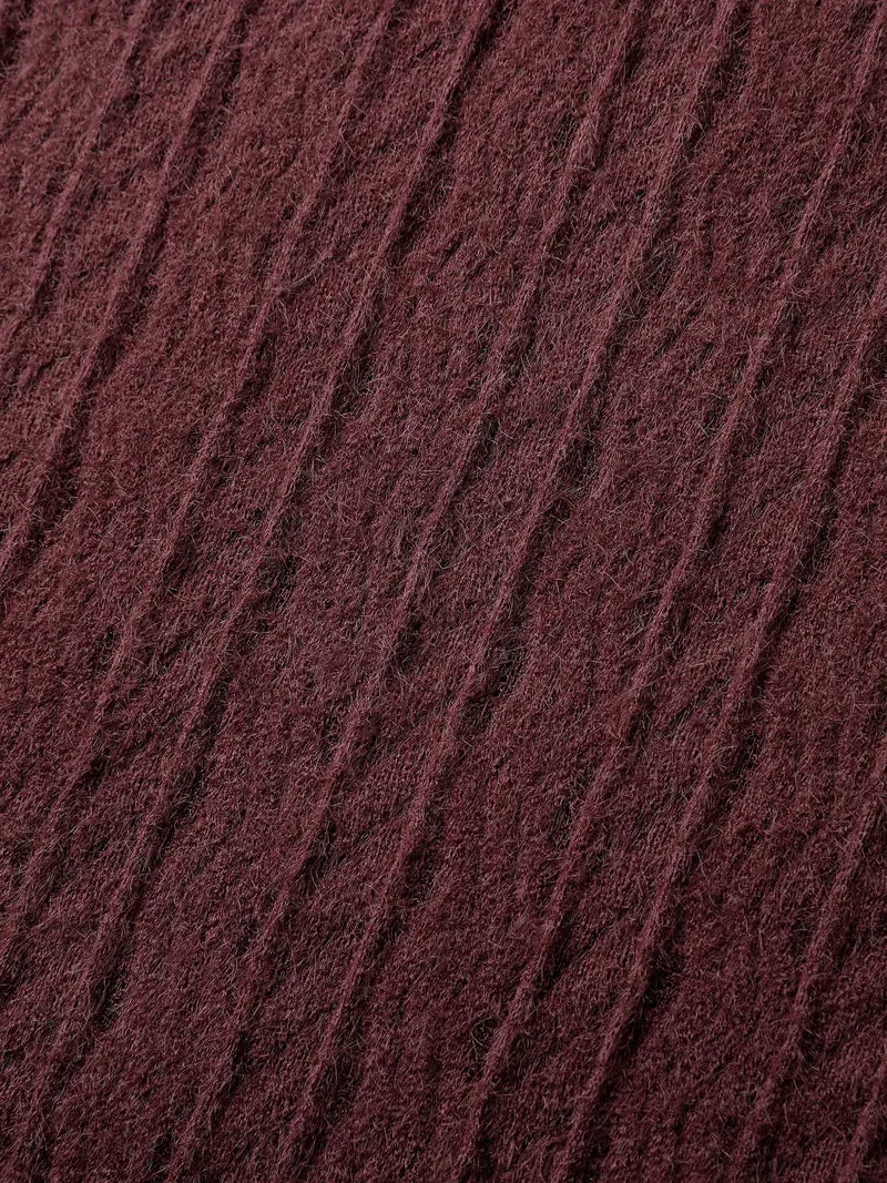Textured Stretchy Furry Fabric T-Shirt