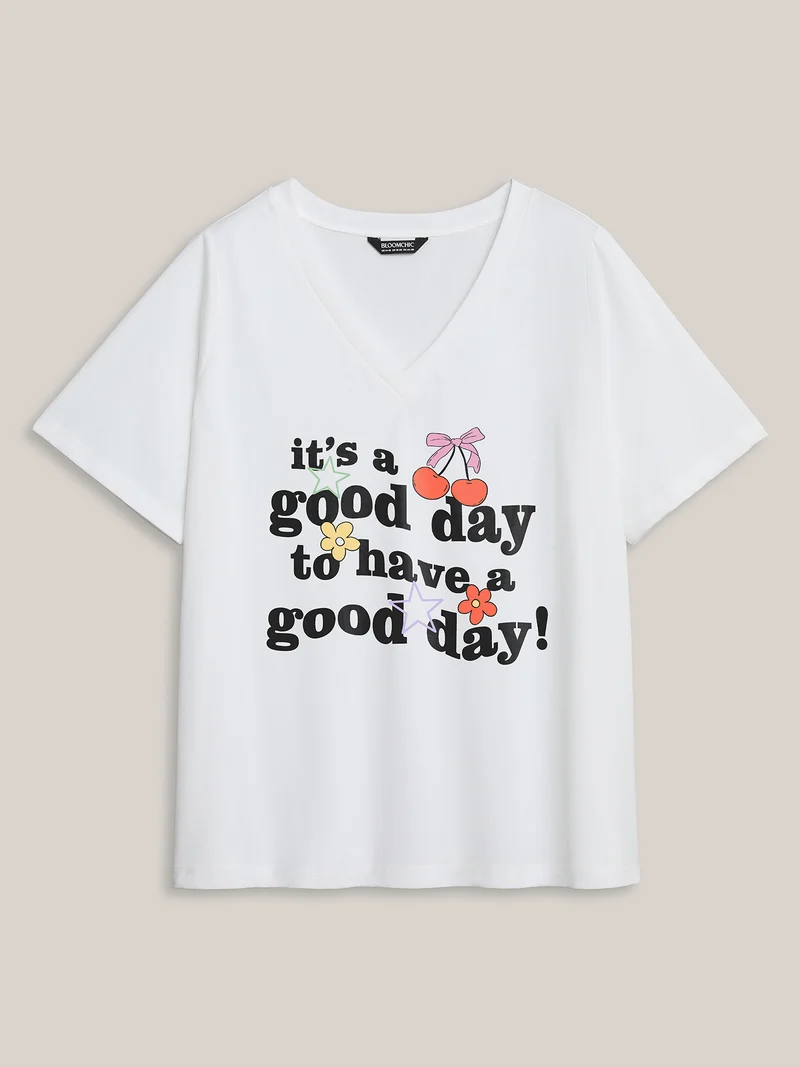 Good Days Only V-Neck T-Shirt