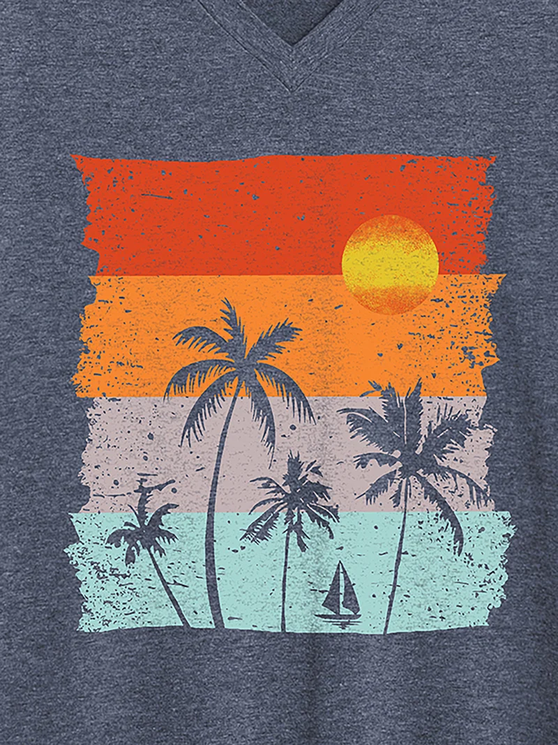 Island Vibes V-Neck T-Shirt