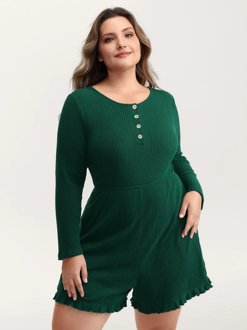 Skin-Friendly Textured Sleep Romper