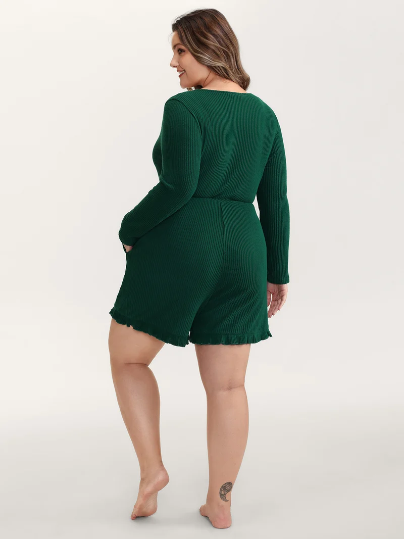 Skin-Friendly Textured Sleep Romper