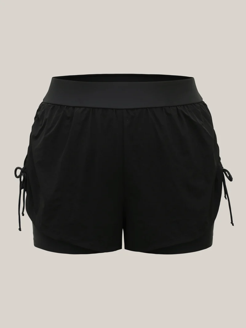 Adjustable Side Drawstring Swim Bottoms