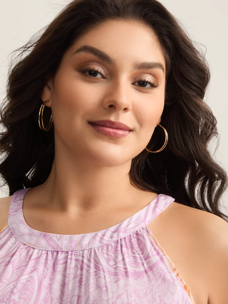 Tiered Versatile Hoop Earrings Set