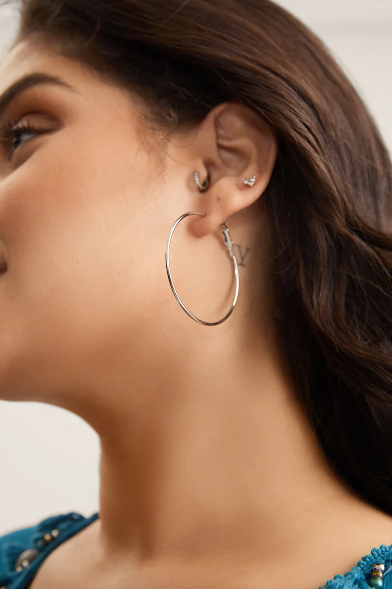 Tiered Versatile Hoop Earrings Set