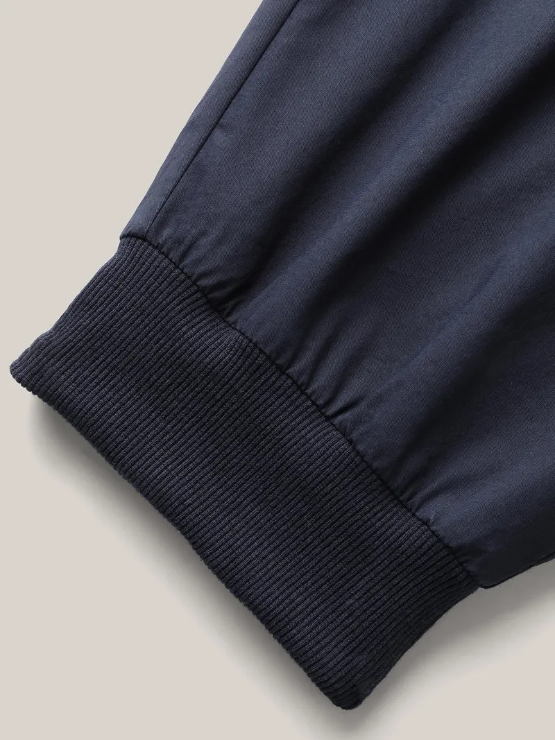 Cotton Pull-On Waist Solid Jogger Pants