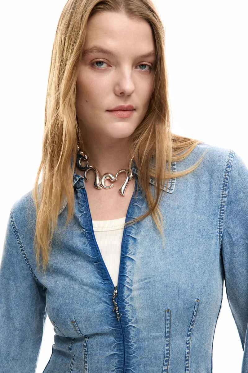 Robe en jean slim