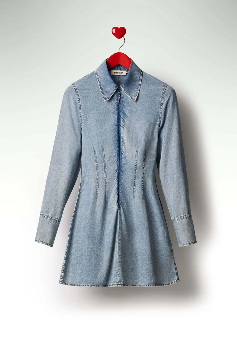 Robe en jean slim