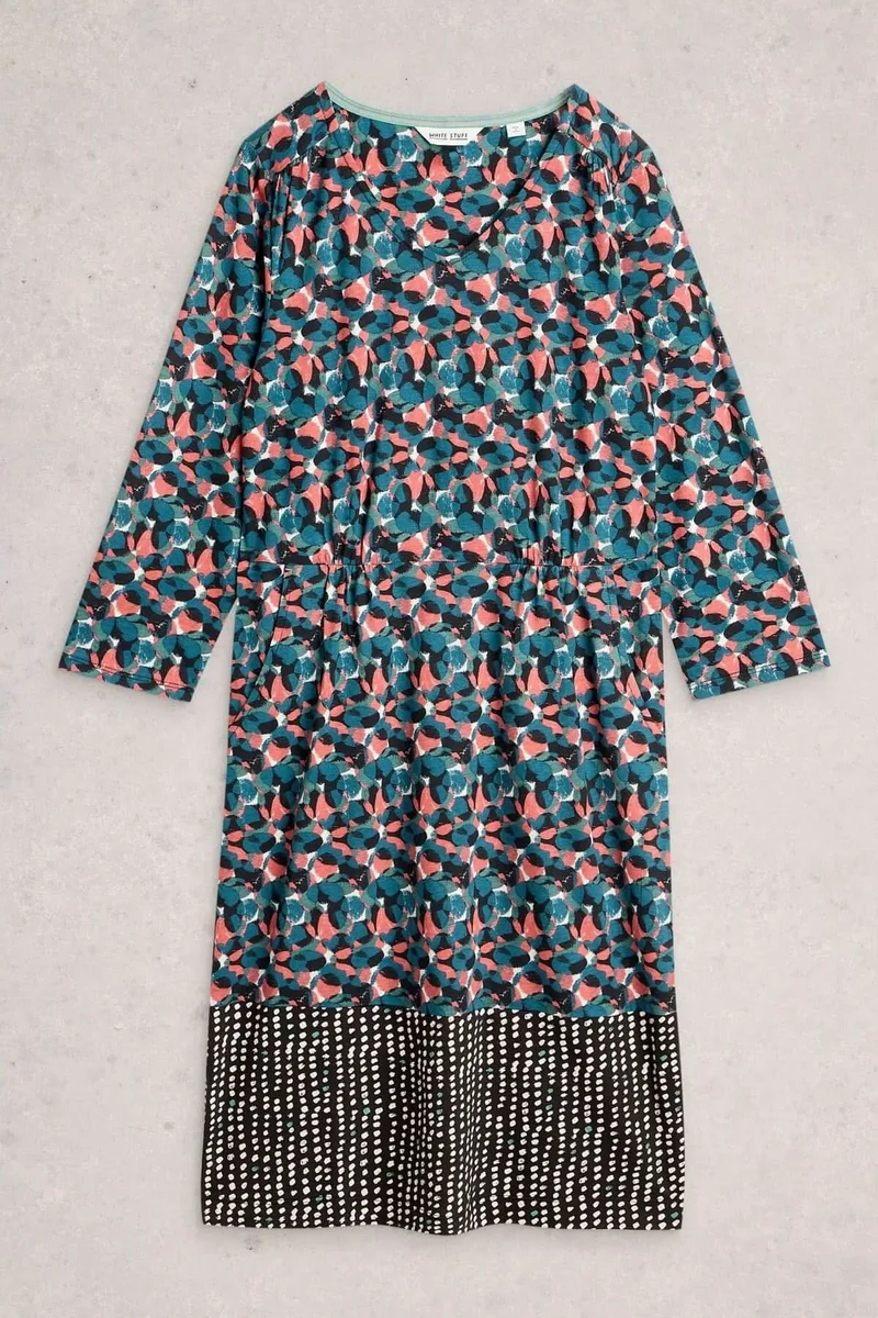 Robe à col V Tallie