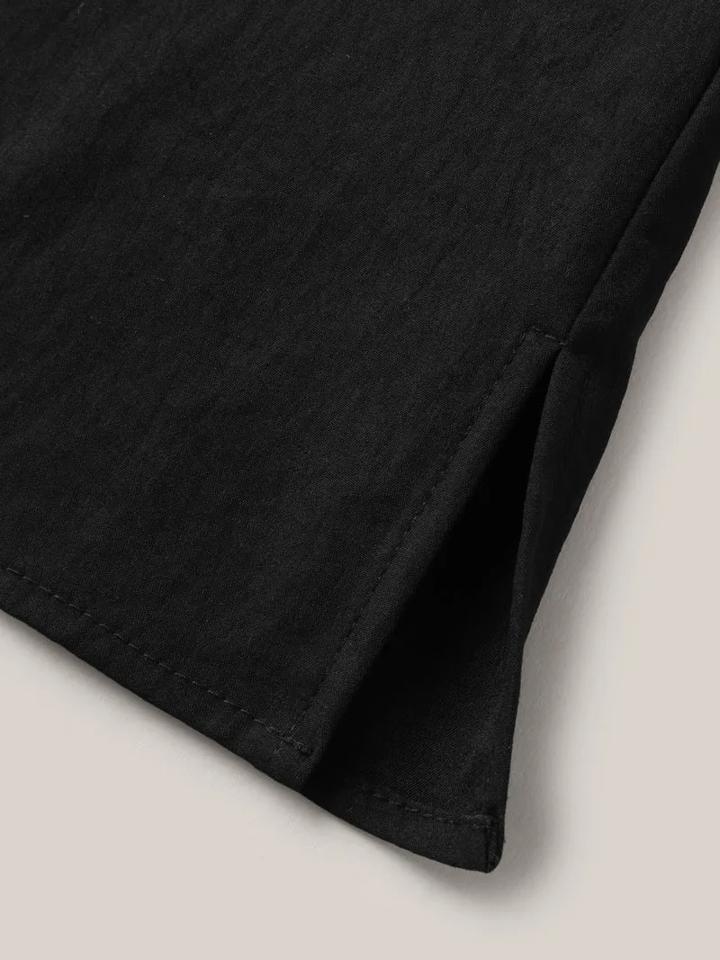 Color Contrast Sleeve Relaxed Blouse