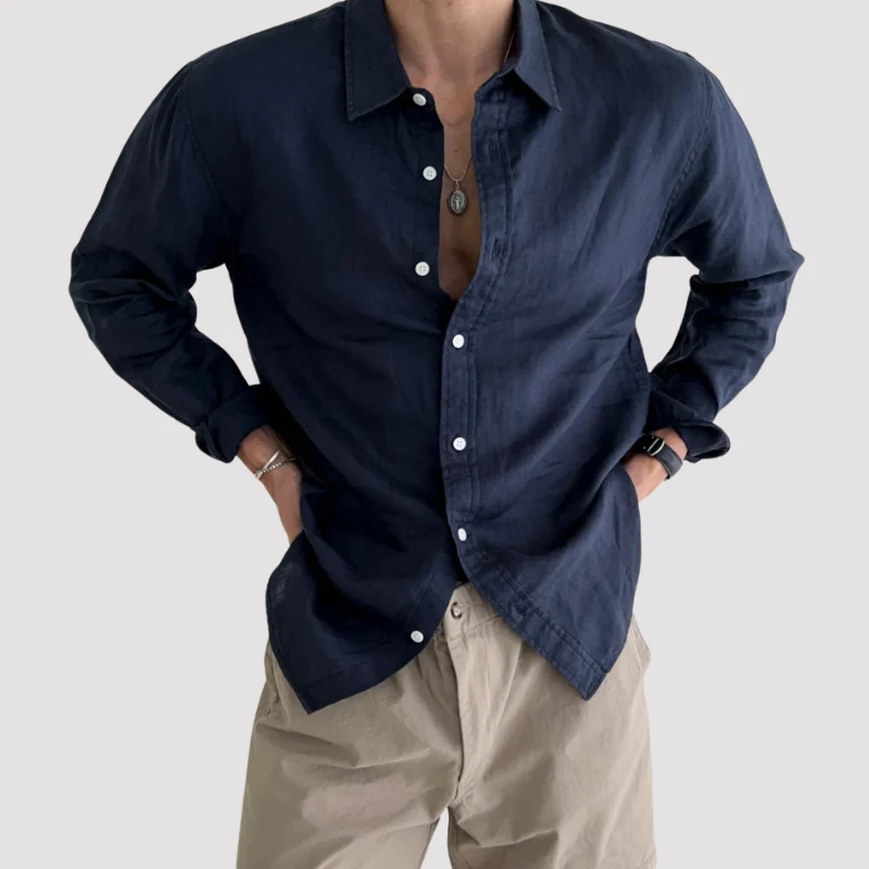 Chemise à manches longues pour homme