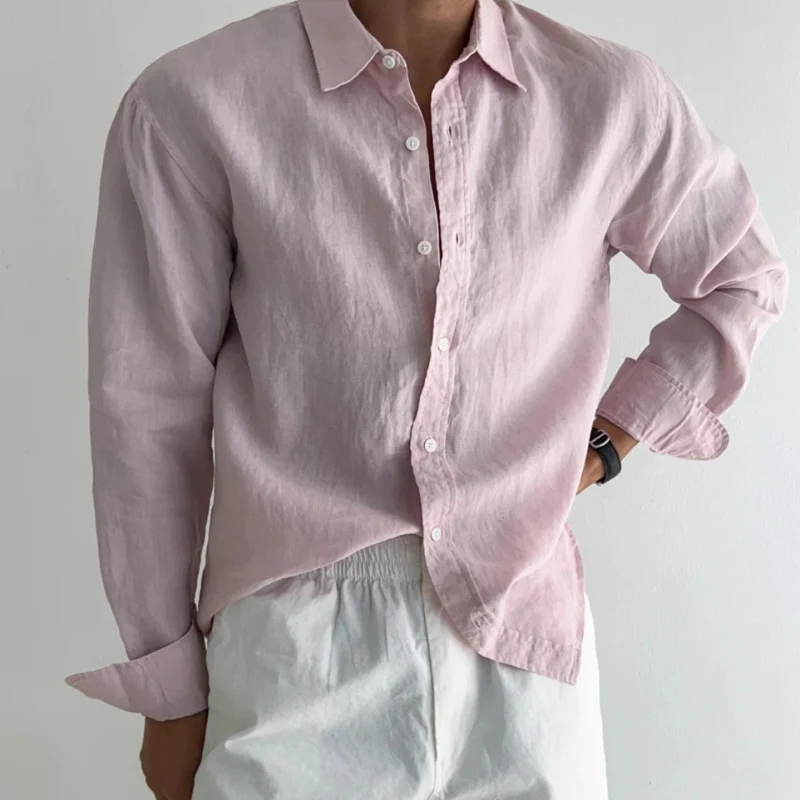 Chemise à manches longues pour homme