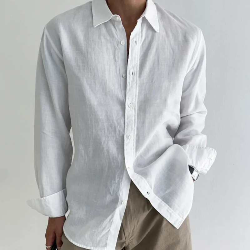 Chemise à manches longues pour homme