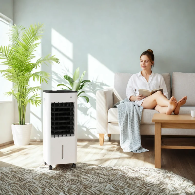 Ventilateur rafraîchisseur d'air portable avec télécommande