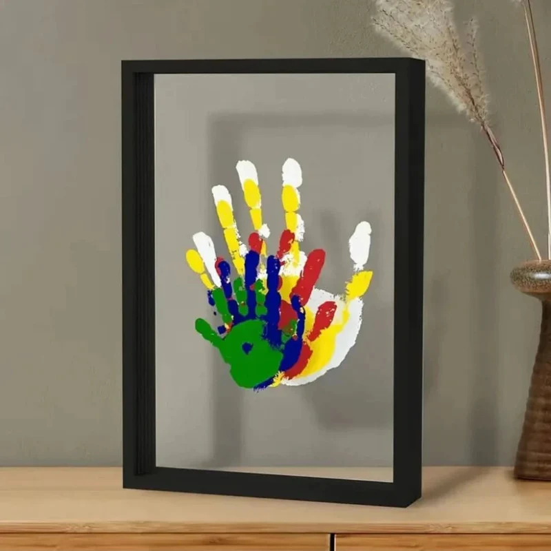 Cadre souvenir bébé avec affichage transparent