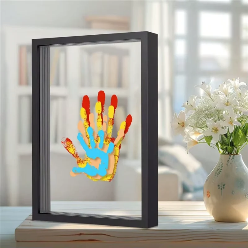 Cadre souvenir bébé avec affichage transparent