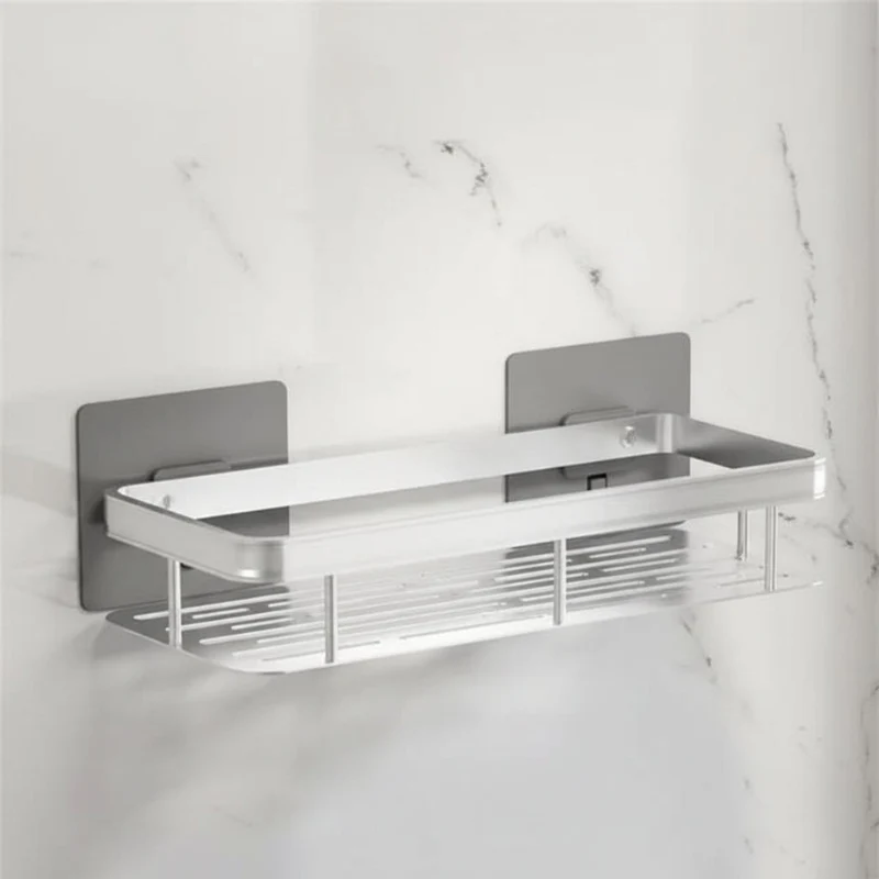 Étagère d’angle murale pour accessoires de salle de bain