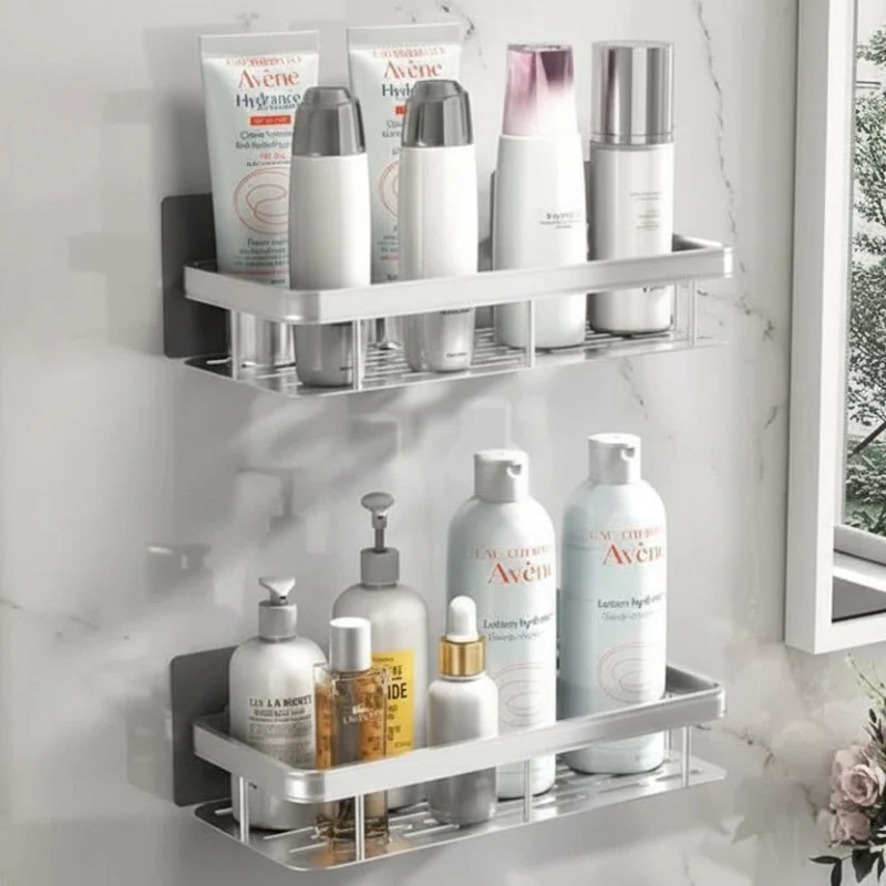 Étagère d’angle murale pour accessoires de salle de bain