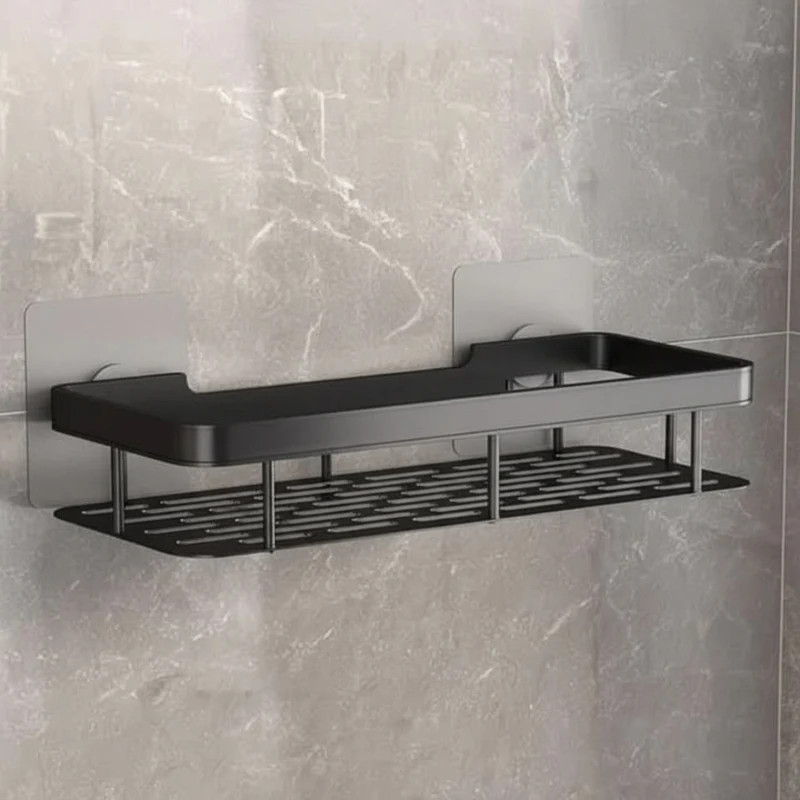Étagère d’angle murale pour accessoires de salle de bain