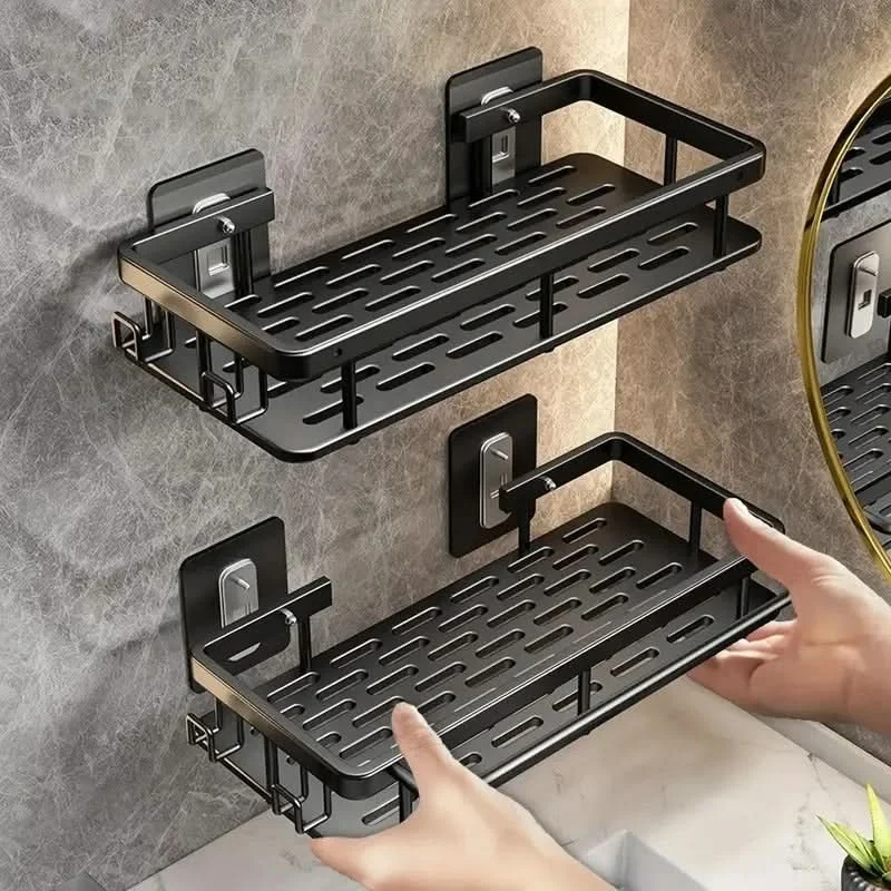 Étagère d’angle murale pour accessoires de salle de bain