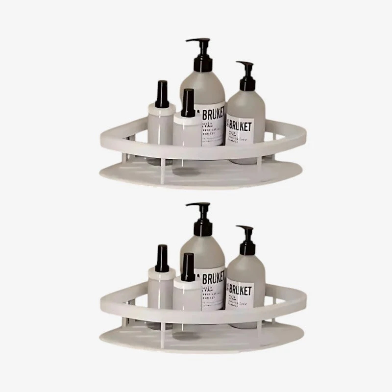 Étagère d’angle murale pour accessoires de salle de bain