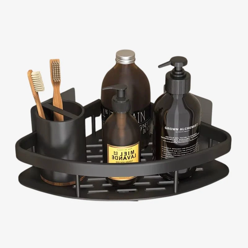Étagère d’angle murale pour accessoires de salle de bain