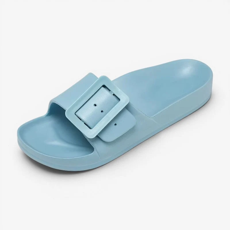 Tongs femme à bout rond réglables