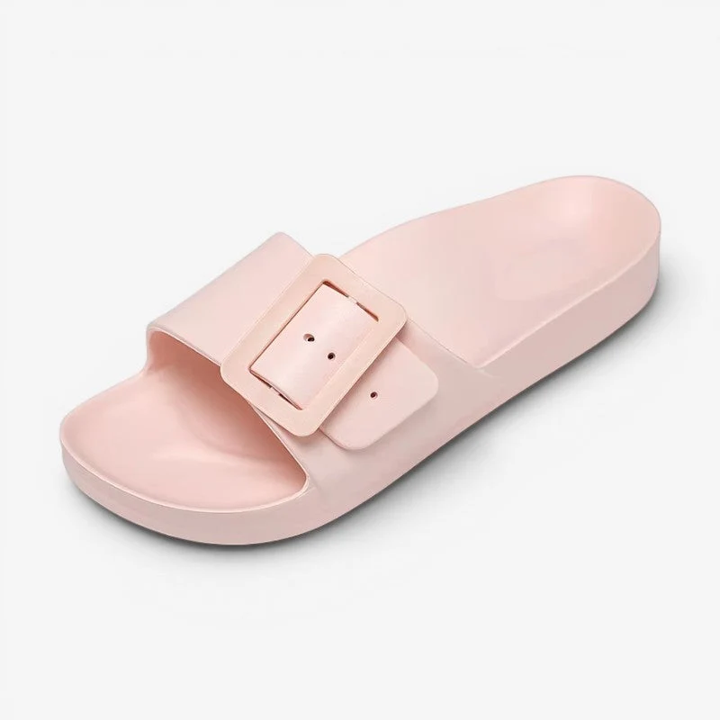 Tongs femme à bout rond réglables