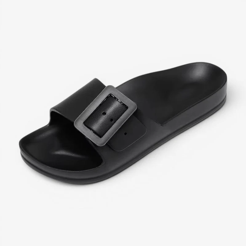 Tongs femme à bout rond réglables